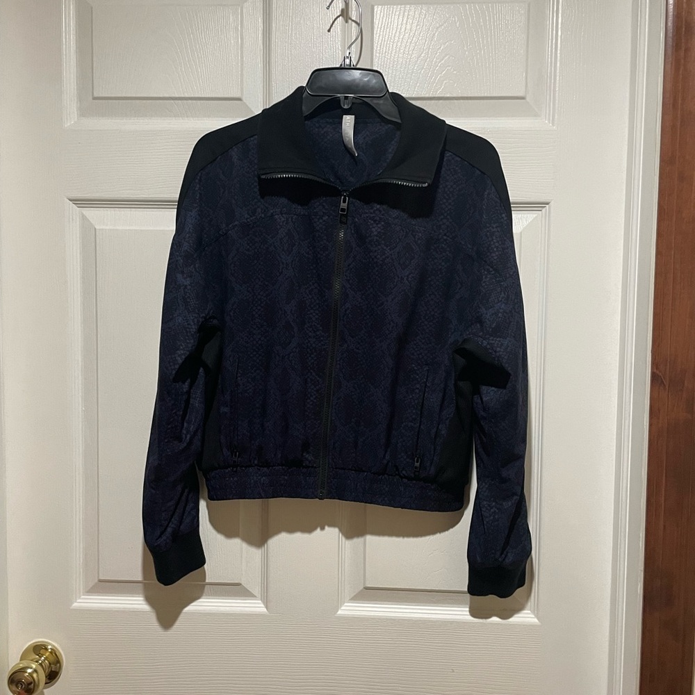 Athleta Brooklyn Bomber Jacket Python Print - image 2